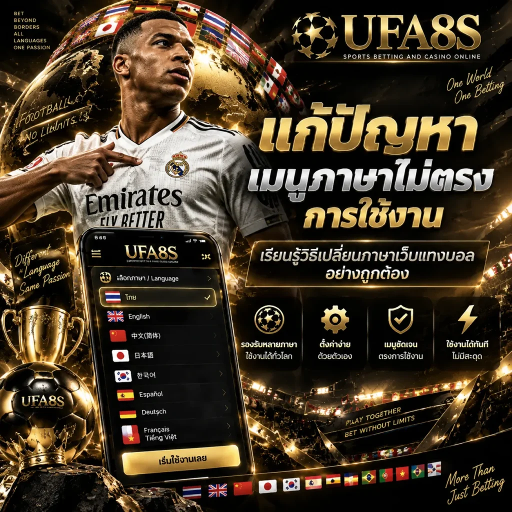 เปลี่ยนภาษาเว็บแทงบอล