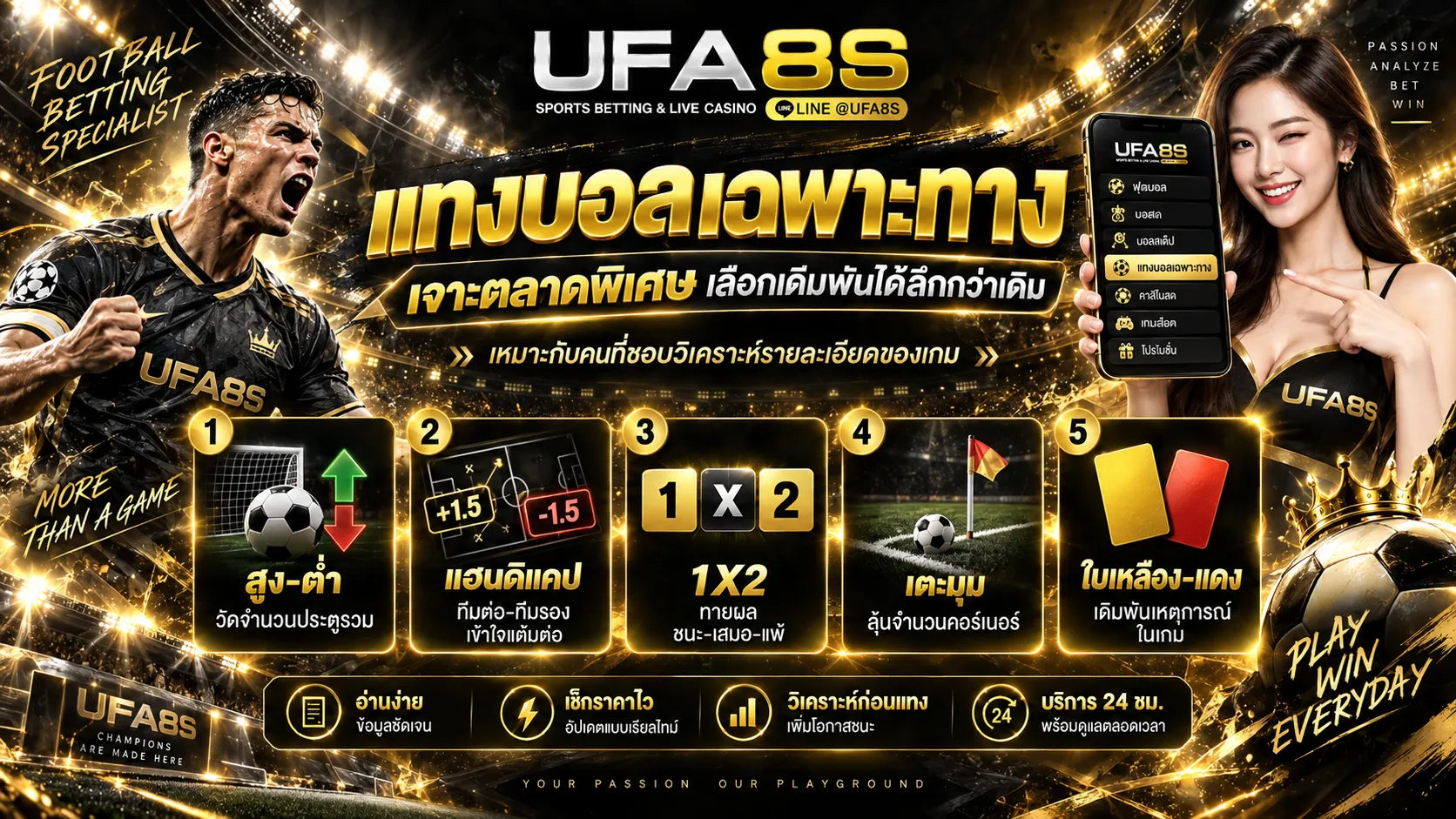 แทงบอลเฉพาะทางตามเหตุการณ์ในสนาม